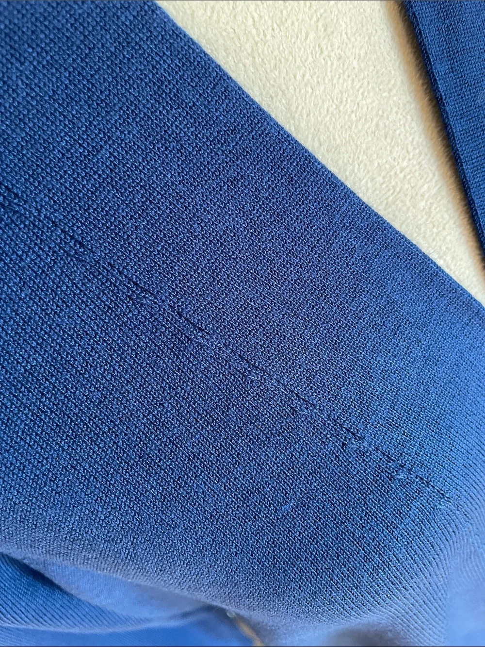 NWOT Susan Graver Blue Open Front Knit Cardigan Jacket Sweater Pockets